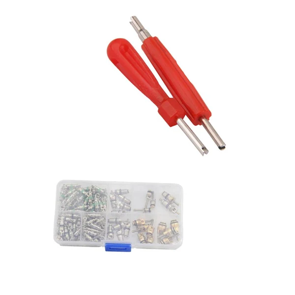 Certified 134 Piece Air Conditioning A C Valve Cores 2-Way Remover Repair Tools Long-Lasting
