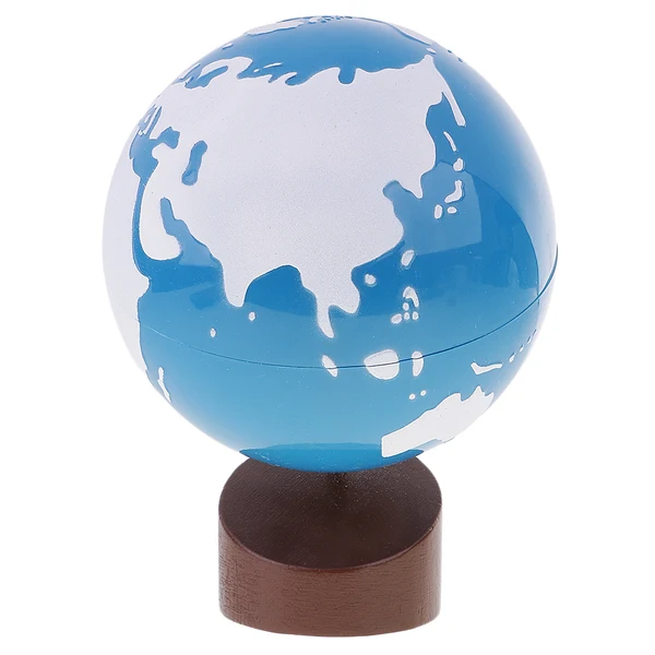 Lightweight Maxbell Montessori Baby Kids Toys Colored Globe and Land Water Globe for Early Childhood Education Healthy