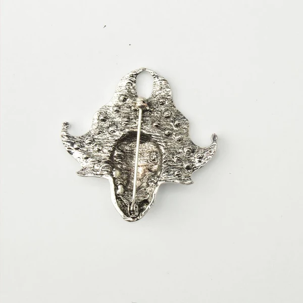Smart Maxbell 2 Pieces Vintage Punk Rock Skull Brooch Pin Decor for Halloween Party Favor Gift Environmentally Friendly