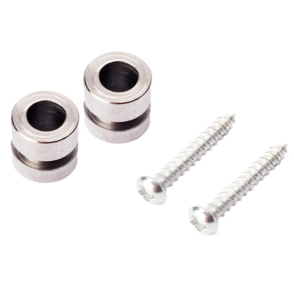 Flexible Maxbell 2Pcs Metal Straplocks Electric Acoustic Guitar Bass Ukulele Mandolin Strap Locks Pegs Button DIY Silver High-Performance