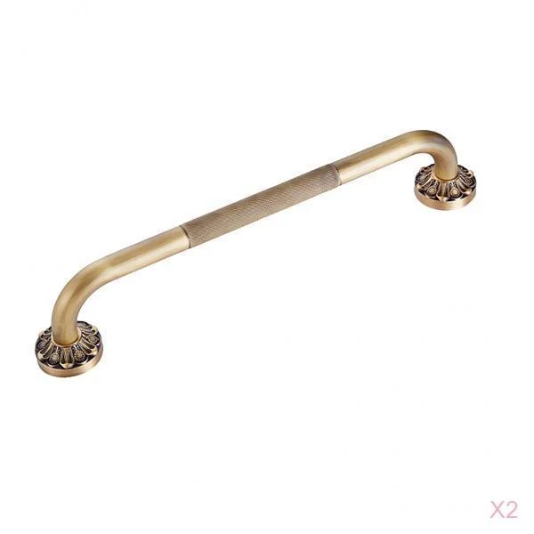 Authentic Maxbell 2Pcs Bathroom Grab Bar Brass 20'' Bath Shower Tub Support Safety Rail Handle Top-Quality