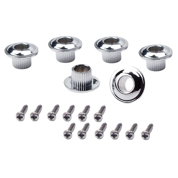 Flexible Maxbell 6Pcs Vintage Guitar Machine Head Tuning Peg Tuner Conversion Bushings Adapter Ferrules 8mm Environmentally Friendly