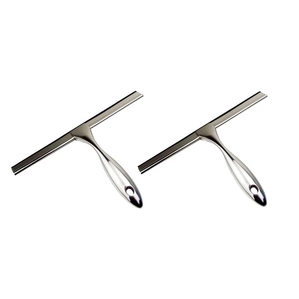 Sustainable 2x Window Squeegee Hand Held Cleaning Rubber Brush Shower Glass Cleaner Car Tool Premium Material