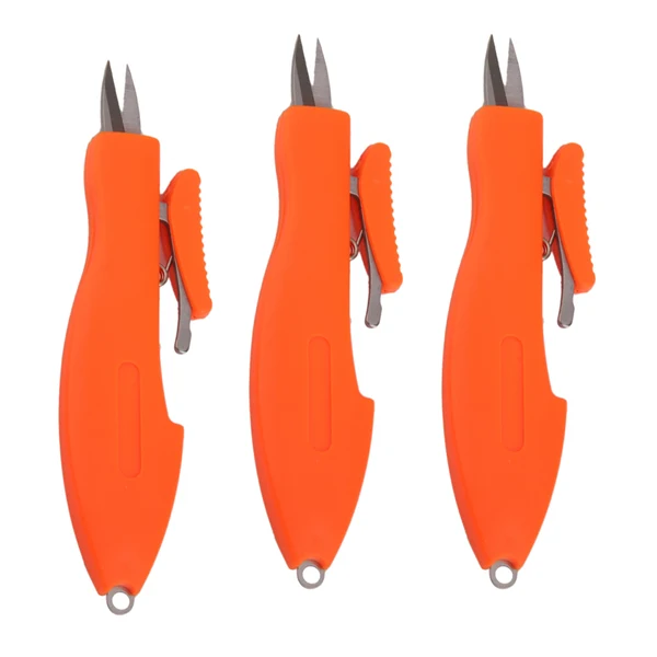Unique Maxbell 3pcs Retractable Pocket Fishing Scissors Snips Braid Line Cutter for Fishing Hiking Camping Original