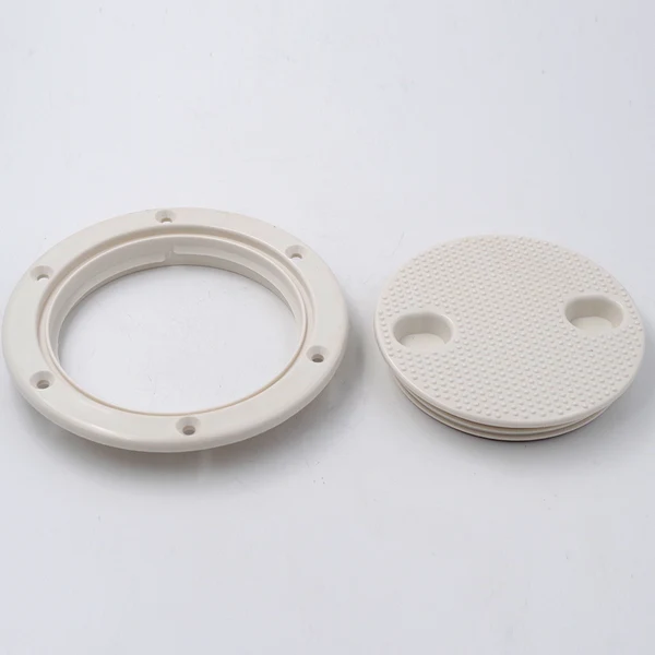Superior Maxbell 2pcs Marine Boat RV 4 inch Access Hatch Cover Twist Screw Out Deck Plate Pure