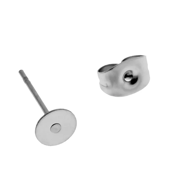 Smart Maxbell 120 Pairs Stainless Steel Blank Flat Earrings Pin Post Stud Back Findings First-Class