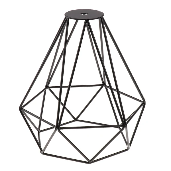 Effective Maxbell 2-Pack Retro Wire Diamond Pendant Dining Kitchen Living Ceiling Light Cage Lamp Shade Black Professional