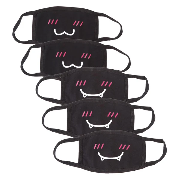 First-Class Maxbell Maxbell 5x Super Cute Kawaii Emoticon Mouth-Muffle Mask Anti-dust Cotton Mask Trusted