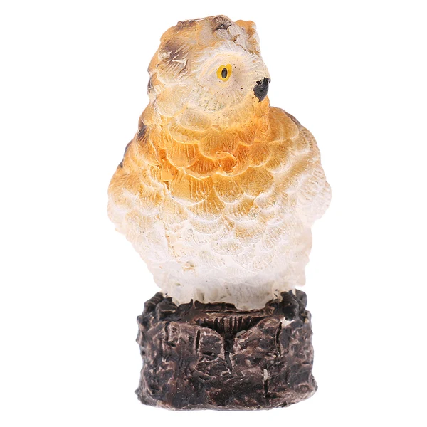 Relaxed Maxbell istic Mini Brown Flying Owl Figurine Statue for Home Fairy Garden Yard Lawn DIY Decoration Exclusive