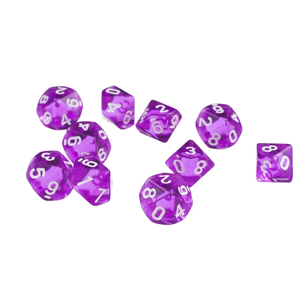Secure Maxbell 10pcs Ten Sided D10 Polyhedral Dices Dies Cup Shaker for RPG D D Board Games Fine Crafted