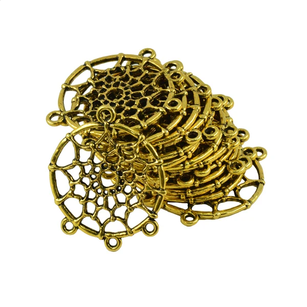 Official Maxbell 40pcs Dreamcatcher Charms Connector Pendants Crafts Jewelry Findings DIY Premium