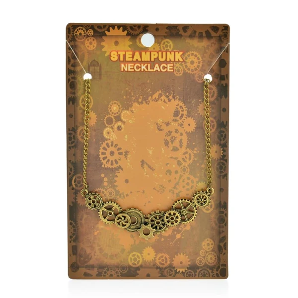 Exceptional Maxbell 2Pcs Steampunk Dragonfly Gear Pendant Biker Gothic Necklace Mechanical Chain Reusable