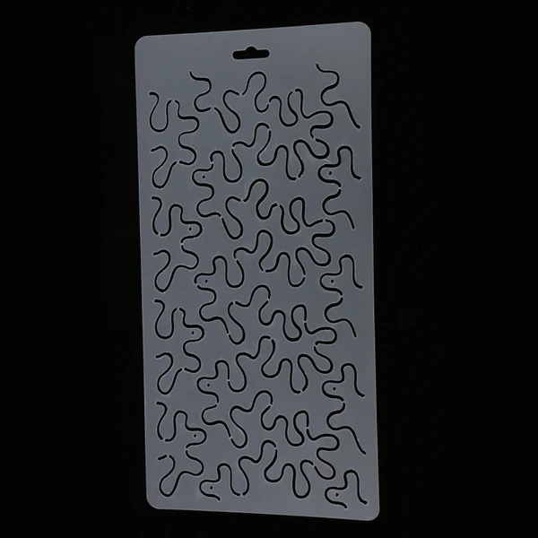 Eco-Friendly Maxbell Semi-transparent Stencil Plastic Quilting Template Quilt Tool for Patchwork 32.5x16.5cm Solid