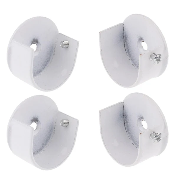 High-Grade Maxbell 4pcs Metal Curtain Rod Ends Set Drape Pole Finials Head Parts 29mm Openning Powerful