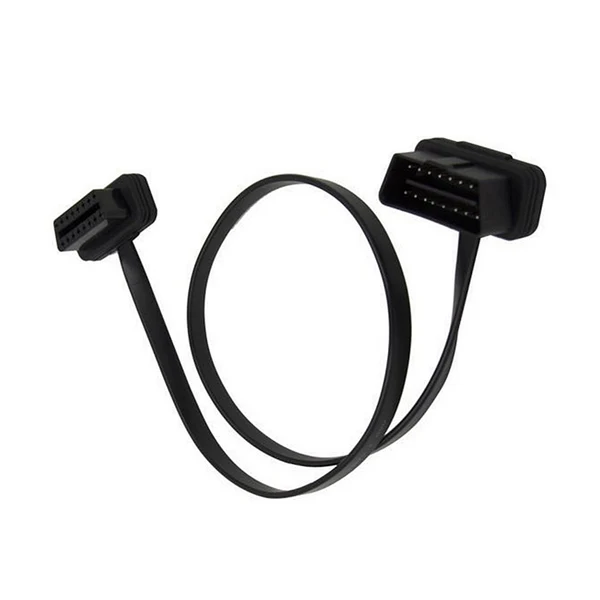 Professional Maxbell 16pin Male to Female OBD2 Adapter Diagnostic Connector Cable Flat Relaxed
