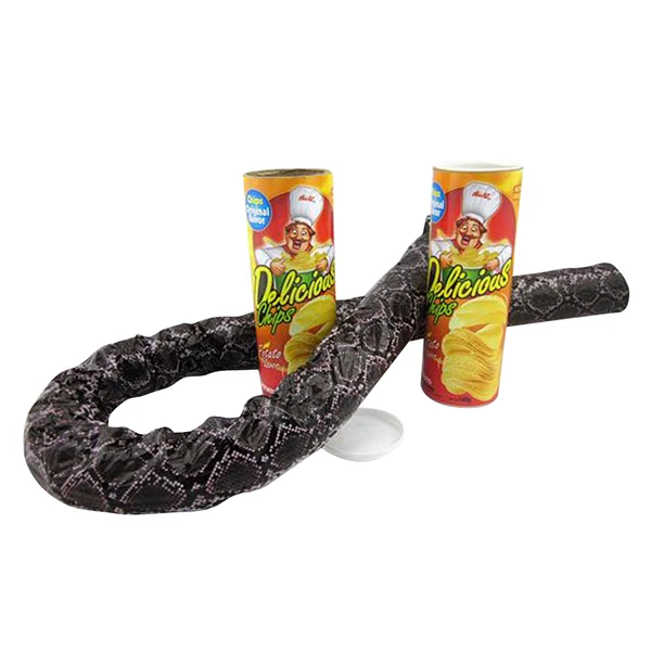 Top-Quality Maxbell 2pcs Joke Trick Potato Chips Bouncing Snake Funny Halloween Gift Party Prank Minimalist