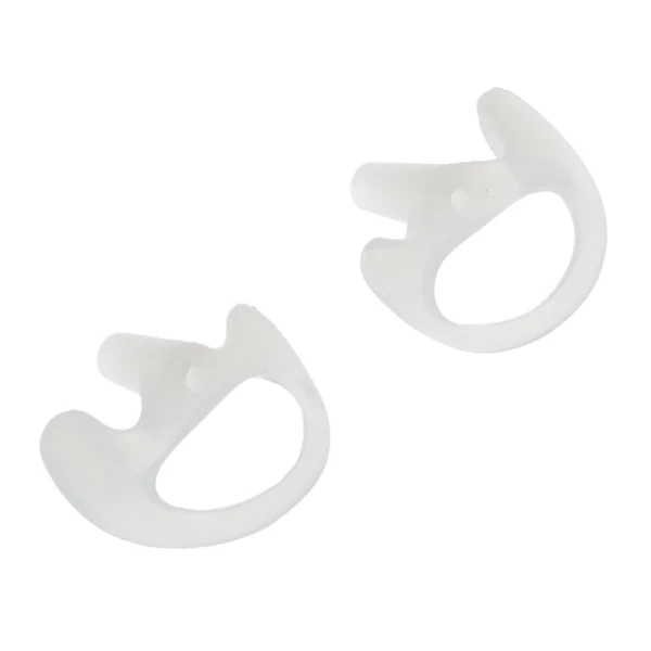 High-End Maxbell 1 Pair Medium Silicone Earbud for Two-Way Radio Audio White Prestigious