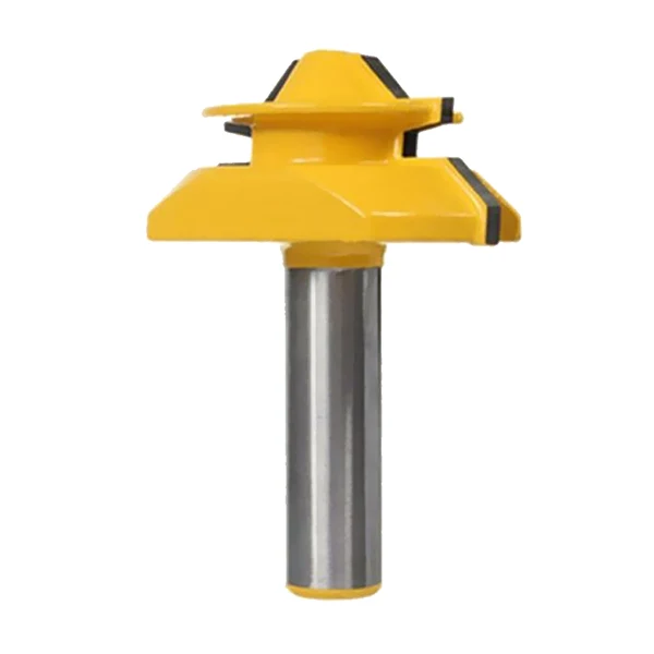 Natural Maxbell Professional Medium Lock Miter Router Cutter Bit 20mm Stock 12.7mm Shank Modern