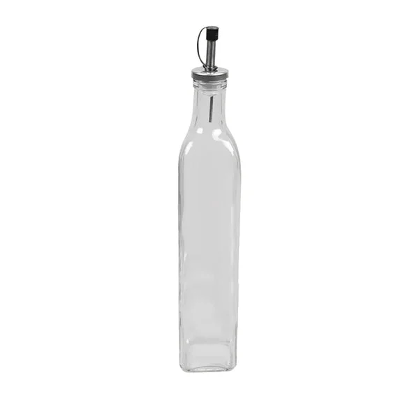 Next-Generation Maxbell Glass Olive Oil Vinegar Dispenser Cruet Bottle Pourer Spout 500ml Set of 3 Enhanced