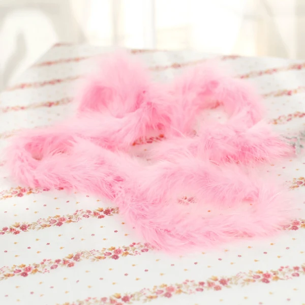 Genuine Maxbell 1 Set of 2PCS Wedding Party Costume Ball Photography Props Decor Halloween Costume Dress Trim Feather Strip White Pink Fast
