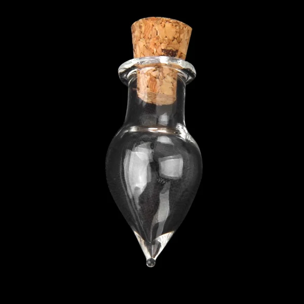 Premium Maxbell Maxbell 20pcs Teardrop Glass Bottles Pendant Charm Vials Wish Bottles Craft DIY Modern