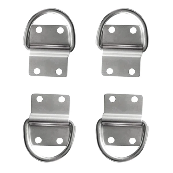 Quality Maxbell Pack of 4 Surface Mount Tie Down Lashing D Ring Green