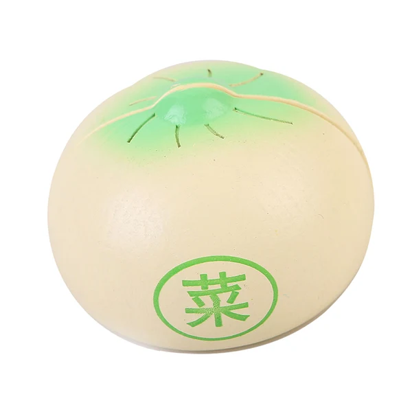 Original Design Maxbell Wooden Magnetic Steamed Vegetable Bun Kids Kitchen Cutting Food Pretend Toys Consistent