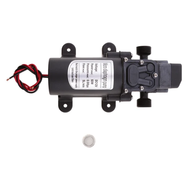 Luxury Maxbell DC 12V 60W Motor High Pressure Diaphragm Water Self Priming Pump 5L Min D Natural