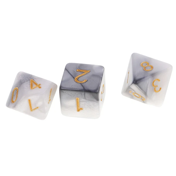 Powerful Maxbell 14 Pieces Polyhedral Dice for Dungeons and Dragons RPG Board Game Specialty