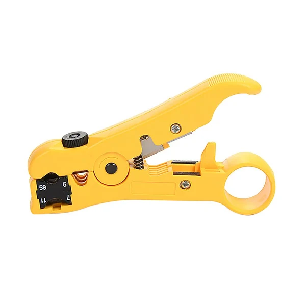 Durable Maxbell 2pcs Wire Stripper Cable Cutter RG69 6 11 7 Crimping Tool Rotary Trimming Stylish
