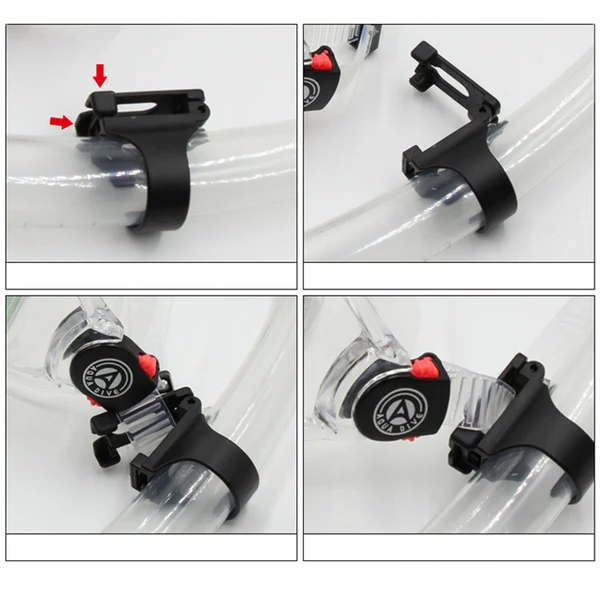Environmentally Friendly Maxbell 2 Piece Universal Snorkel Clip Keeper Retainer For Scuba Diving Snorkeling Next-Generation
