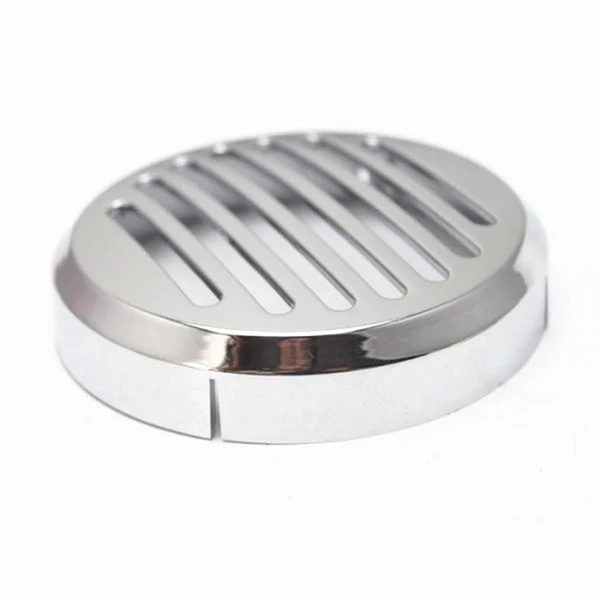 Eco-Friendly Maxbell 3.5'' Round Chrome Horn Cover for Honda VLX VTX VT Shadow Sabre Cruiser Bikes Soft