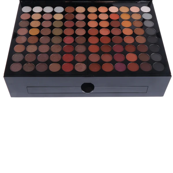 Convenient Maxbell Multi Colors Eyeshadow Eye Shadow Makeup Powder Pigments Case with Mirror and Brushes for Beauty Salon High-Performance