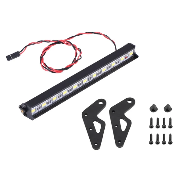 Environmentally Friendly Maxbell RC Car Roof LED Light Bar 11 LED Light Bar Bright Lamp RC Accessories for 1 10 RC Crawler Truck Remote Control Parts Detailed