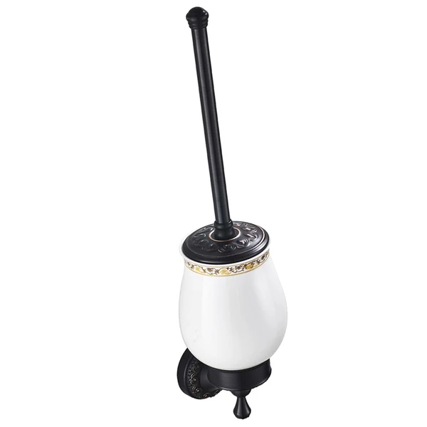 Reliable Maxbell Toilet Brush and Holder Set Longer Brush Handle for Bathroom Wall Mounted Powerful