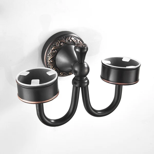 Functional Maxbell Bathroom Toilet Toothbrush Toothpaste Tumbler Holder - Double Cups Vintage Carefully Designed