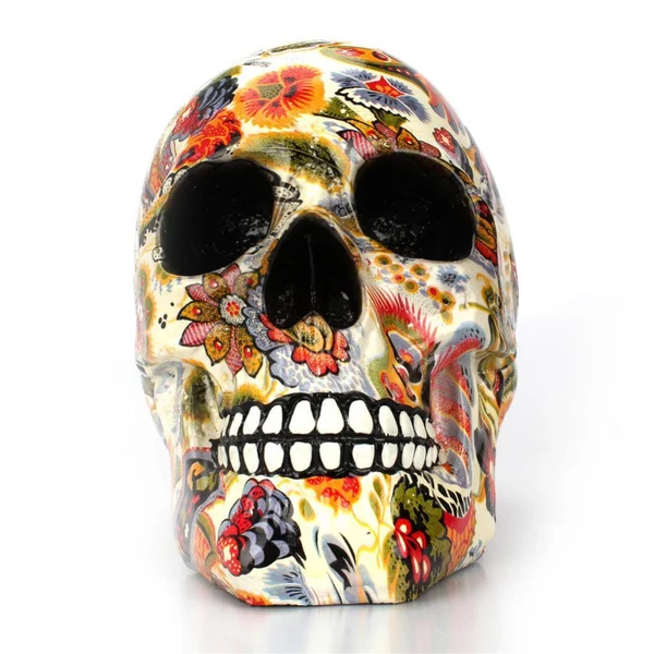 Recyclable Maxbell Maxbell Home Decorative Resin Skull Ornament Halloween Horror Skull Skeleton Decor Crafts Gift Quality