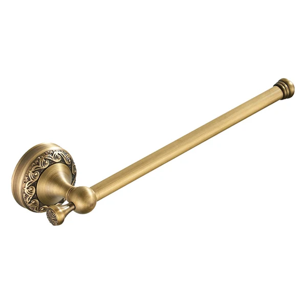 Functional Maxbell 29.5cm Long Antique Brass Wall Mounted Single Towel Bar Towel Holder Solid Brass Towel Rack Powerful