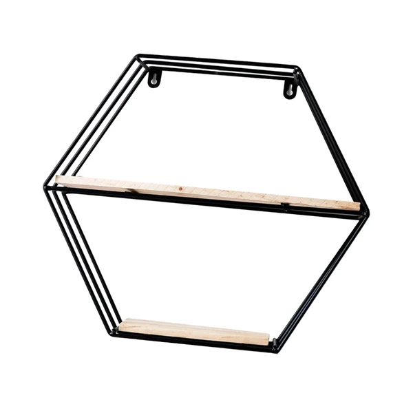High-Performance Maxbell Wall Hanging Shelf Storage Rack Flower Pots Holder Decor Black Specialty