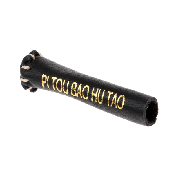 Fine Maxbell Artificial Leather Snooker Cue Tip Protector Cover Sleeve fit for 10-11mm Stick Black Dependable