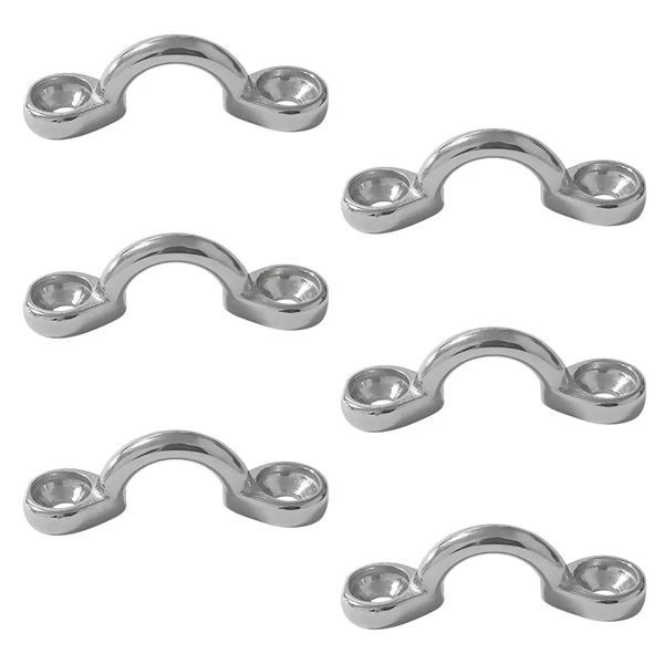 Refined Maxbell 6x Stainless Steel Marine Large-C Pad Eye Straps Tie Down Anchor Deck Loops Comfortable