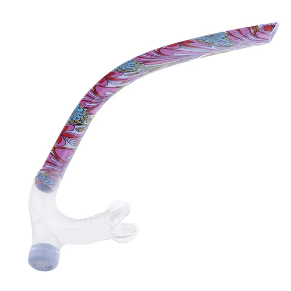 Exclusive Maxbell Swim Center Mouth Snorkel with Adjustable Head Strap One-Way Purge Valve Silicone Mount Mouthpiece One Size Scuba Snorkel Verified