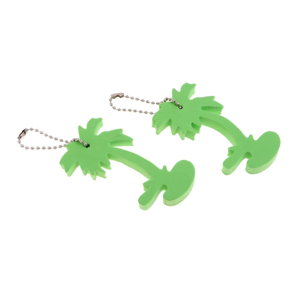 Luxury Maxbell 2 Pieces Green EVA Foam Floating Keychain Keyring Yachting Kayaking Boating Beach Swimming Surfing Key Float Buoy High-Quality