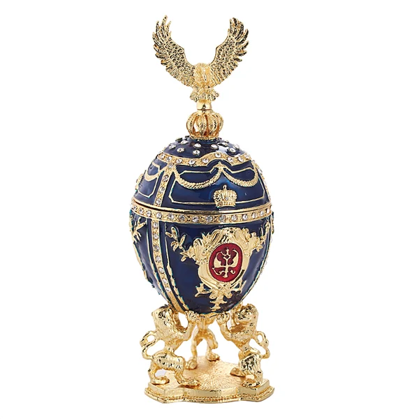 Clean Maxbell Exquisite Home Decoration Russian Easter Egg With Enamel Painted Metal Craft Reliable