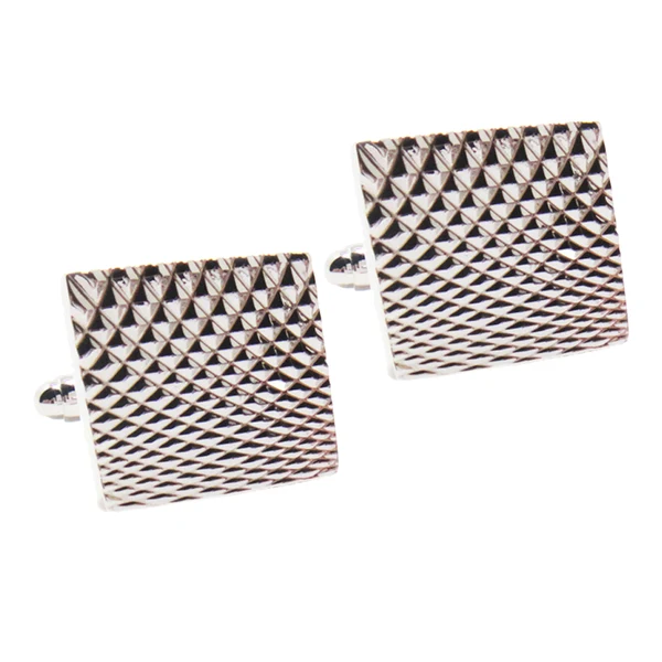 Healthy Maxbell Fashion Metal Copper Squre Flat Cufflinks Men's Shirt Geometrical Cufflinks Smooth
