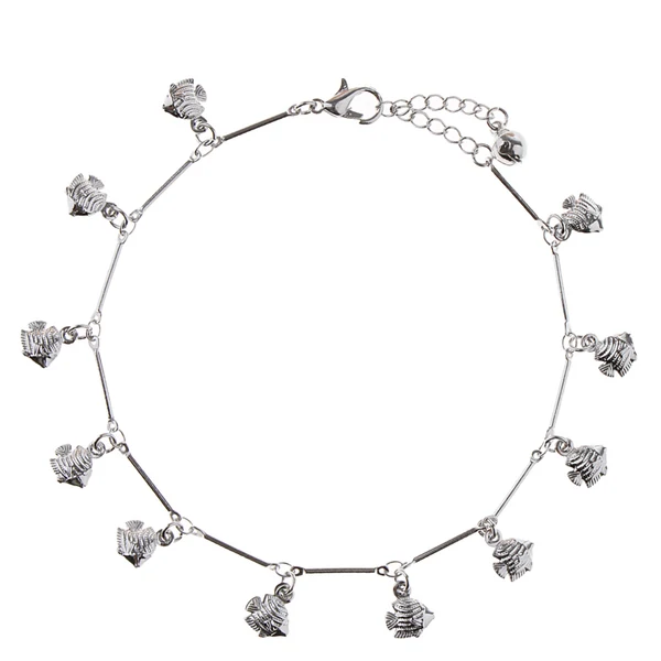 Superior Maxbell Fashion Flatfish Metal Jingle Bell Anklet Ankle Bracelet Jewelry Foot Chain Enhanced