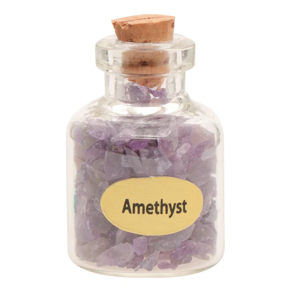 Fast Maxbell 9PCS Mini Gemstone Bottles Chip Crystal Tumbled Stone Reiki Gemstone Decor Practical
