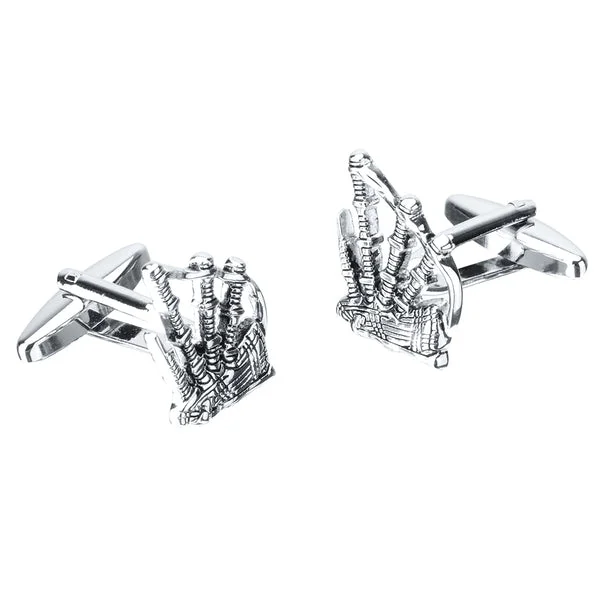Eco-Friendly Maxbell Brass Cufflink Musical Instrument Cufflinks Mens Shirt Cuff Links Jewelry World-Class
