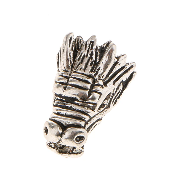 Casual Maxbell 5 Pieces Tibetan Dragon Head Loose Beads for Bracelet Necklace Jewelry DIY Consistent