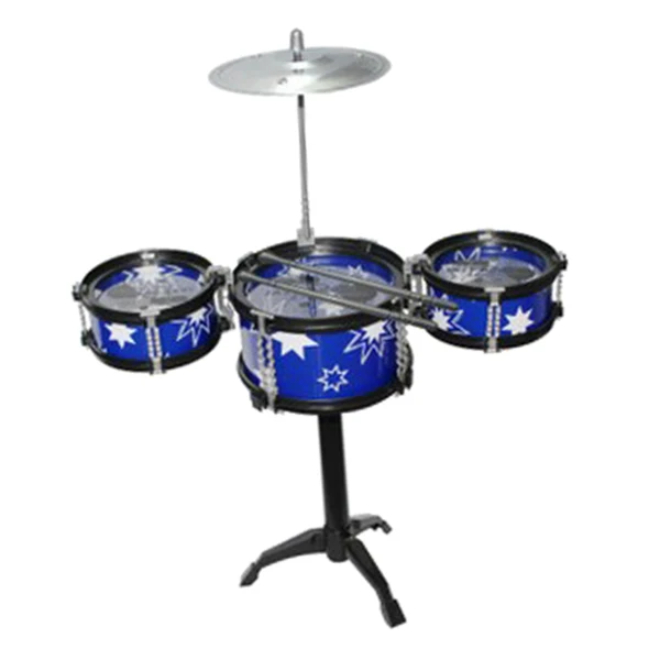 Modern Maxbell Cool Playing Drum Sound Musical Toy Drum Percussion Instruments Set Kids Play Fun Birthday Gift -3 Drums Blue 2 Next-Generation